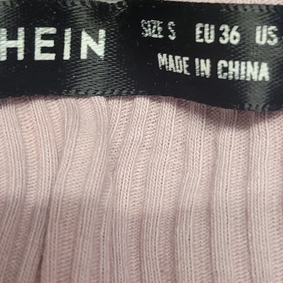 SHEIN Short sleeve tight TOP with zip - light lila purple - Picture 4 of 4